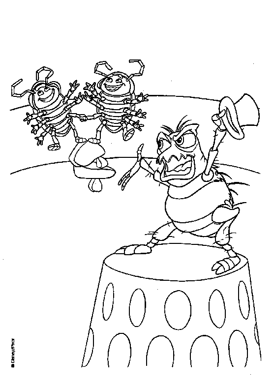 coloriage 1001 pattes le spectacle